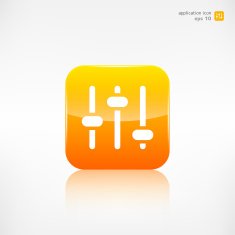 Equalizer icon Music sound wave symbol N3