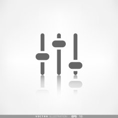 Equalizer icon Music sound wave symbol N4
