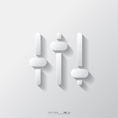 Equalizer icon Music sound wave symbol N5