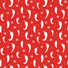 Chili peppers red seamless pattern background