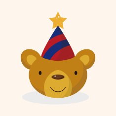 animal bear cartoon theme elements N33