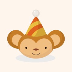 animal monkey cartoon theme elements N35