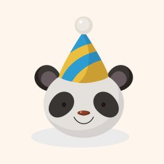 animal panda cartoon theme elements N27