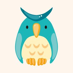 animal owl cartoon theme elements N5