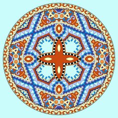decorative design of circle dish template N3