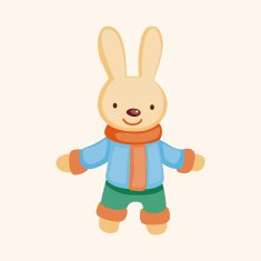 animal winter cartoon theme elements N34