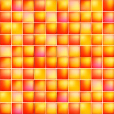 Glossy colorful mosaic square cells grid N8