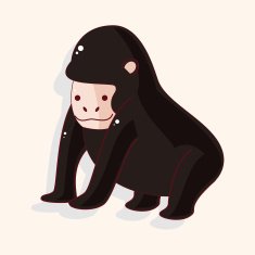 animal cartoon theme elements N236