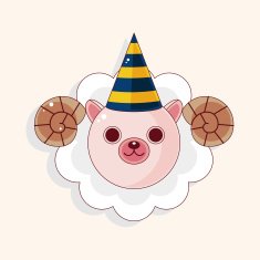 animal cartoon theme elements N246