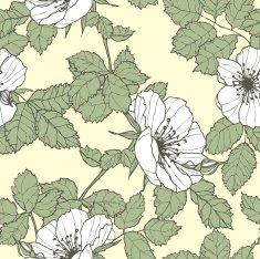 Seamless pattern with flowers rose N47