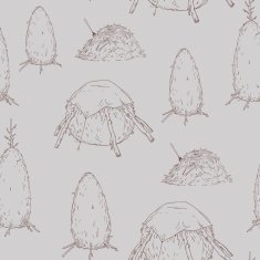 Seamless texture with hay