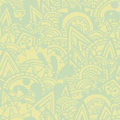 Green ethnic seamless pattern N2