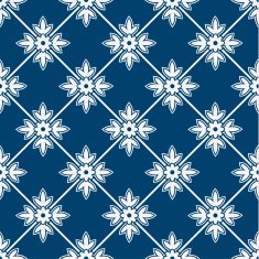 Blue and white delft pattern N12