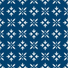 Blue and white delft pattern N16