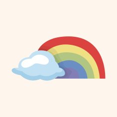 weather rainbow theme elements N18