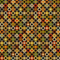 Vintage seamless background of round elements dots