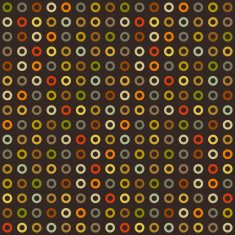 Vintage seamless background of round elements dots N4