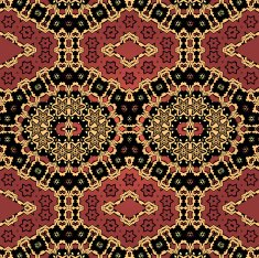 Henna coloured seamless wallpaper in indian style Tribal background