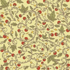 Strawberry pattern Seamless texture with strawberries and leaves N2