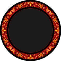 Frame in Khokhloma Style