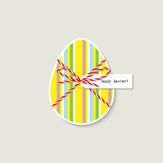 Easter egg greeting card N2