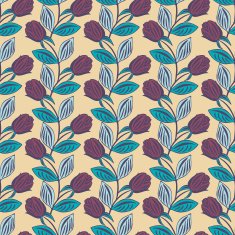 Seamless with vintage floral pattern N105