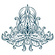 Isolated Abstract Floral pattern N4
