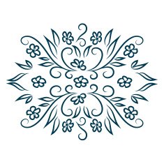 Isolated Abstract Floral pattern N11