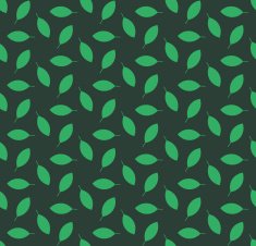 Minimalist green leaves seamless pattern N2
