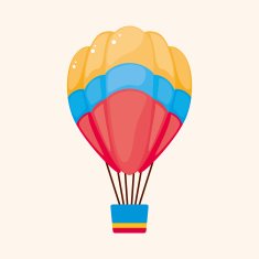 style hot air balloon theme elements N88
