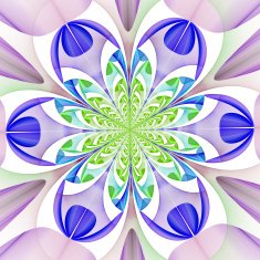 Fabulous symmetrical pattern of the leaves