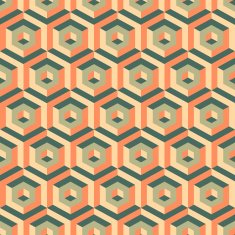 3d seamless abstract with hexagonal elements N2