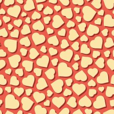Hearts Seamless pattern Vector illustration N2