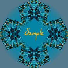 Decorative ornamental flyer template