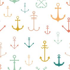 Seamless pattern with anchors