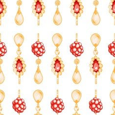 seamless pattern of jewels