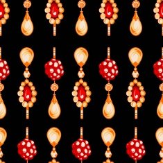 seamless pattern of jewels N2