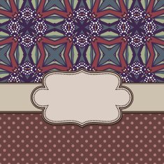 Vintage vector flower frame N22