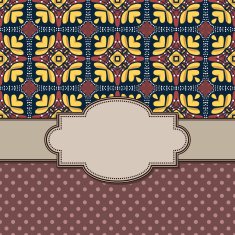 Vintage vector flower frame N27