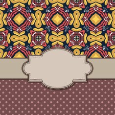 Vintage vector flower frame N29