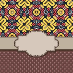 Vintage vector flower frame N31