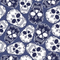 vector pattern with skulls N30