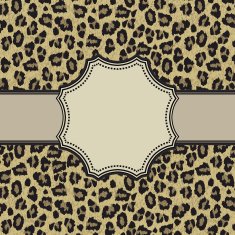 Vintage vector leopard frame