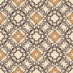 Seamless pattern with vintage flowers N2