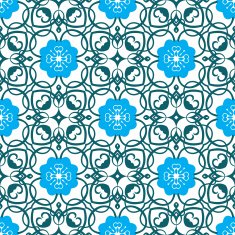 Seamless pattern with vintage flowers N4