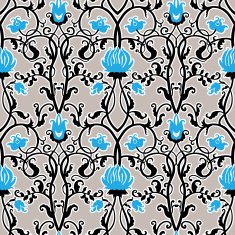 Seamless pattern with vintage flowers N8