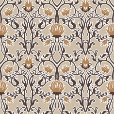 Seamless pattern with vintage flowers N9