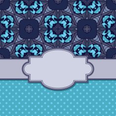 Vintage vector flower frame N40