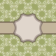 Vintage vector flower frame N42