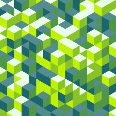 Abstract 3d background Wall of cubes Vector illustration N4